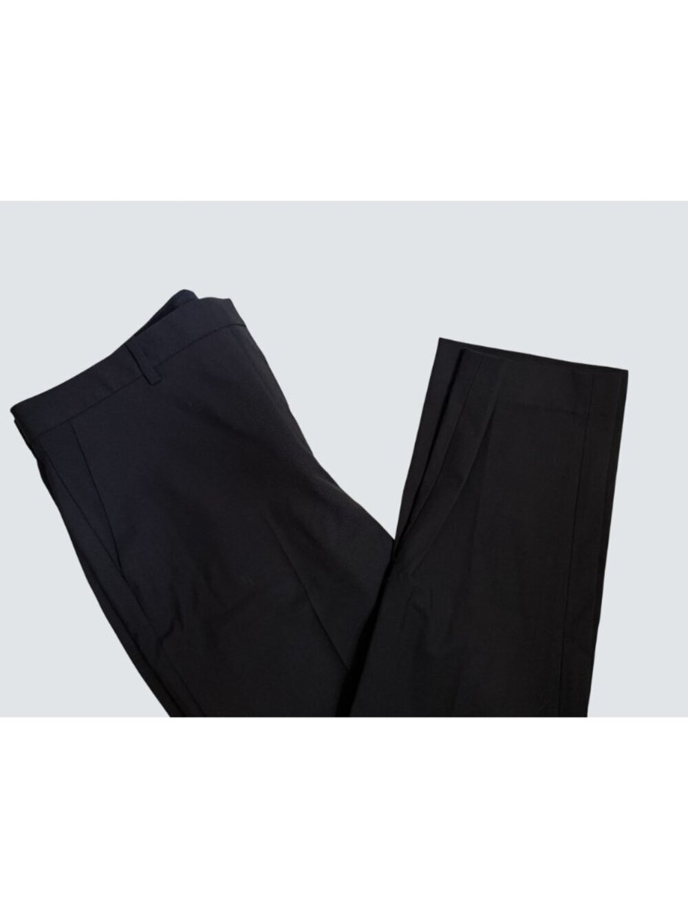 Theory Treeca Black Wool Blend Slim Fit Dress Pants Size 10 Womens Tailored Work - Picture 9 of 12